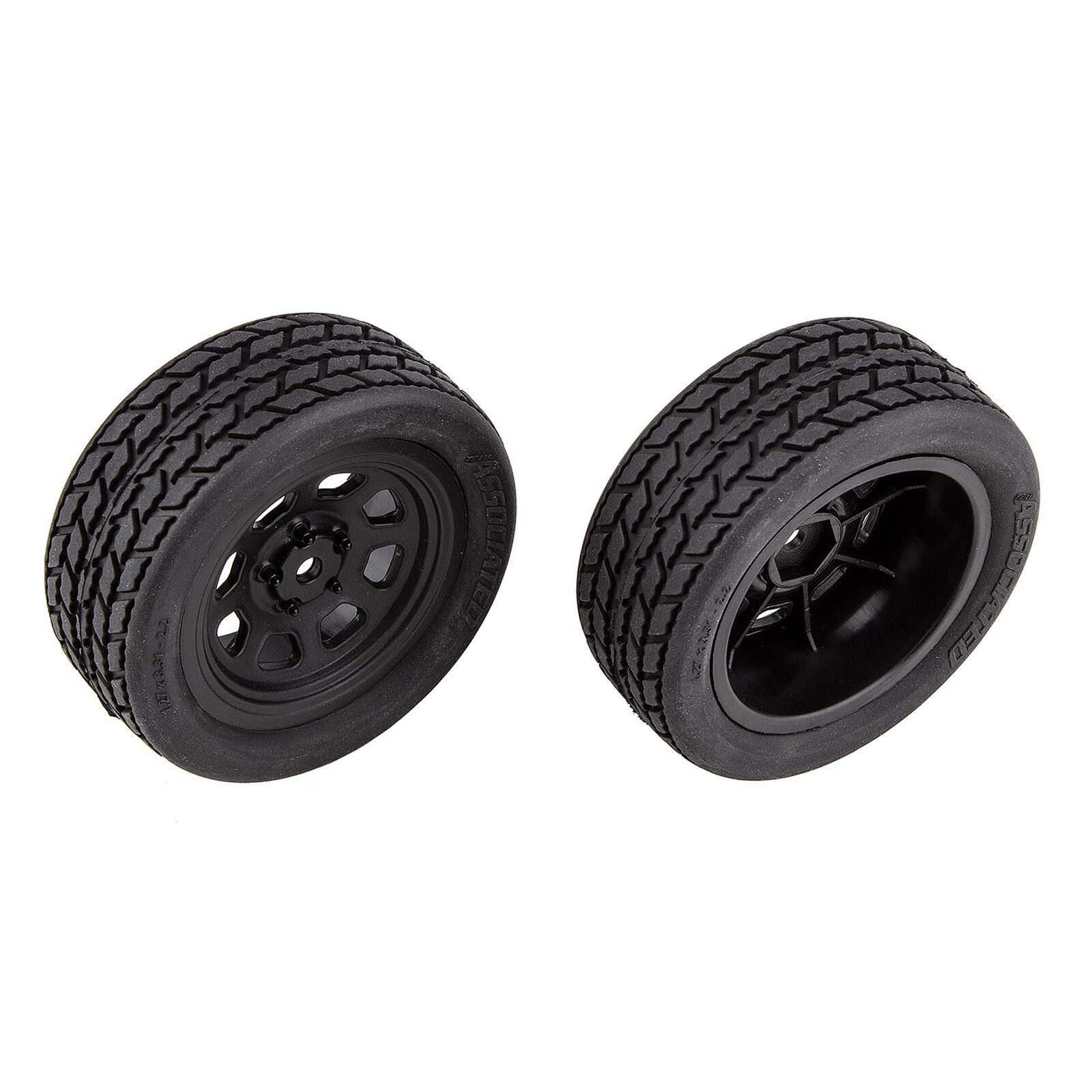 Pre-Mounted Front Wheels with Street Stock Tires, 1/10 Team Associated SR10