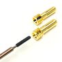 Certified Adjustable 5mm Pure Copper Gold Plated Bullet Connector, Male (2)