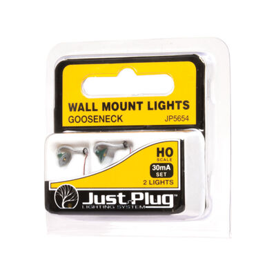 HO Wall Mount Lights, Gooseneck (3) HO Wall Mount Lights, Gooseneck (3)