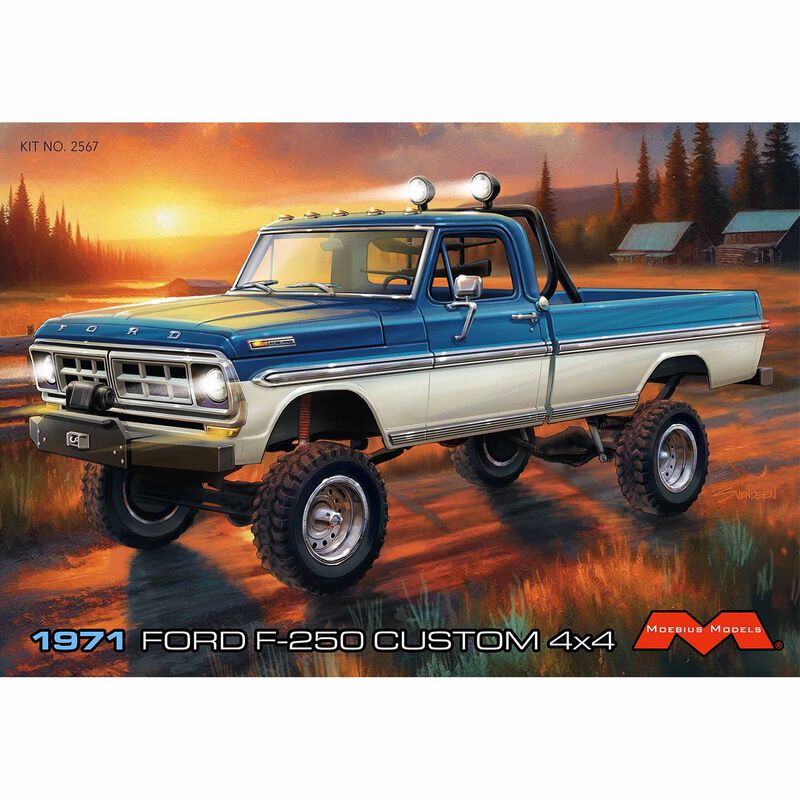 1/25 1971 Ford F-250 Custom 4x4 Model Kit