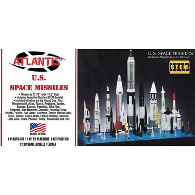 1/128 U.S. Space Missiles Set Model Kit, 36 Missiles Included 1/128 U.S. Space Missiles Set Model Kit, 36 Missiles Included