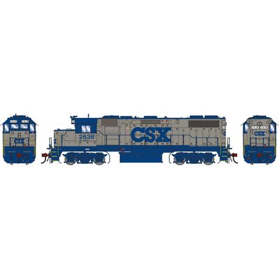 HO GEN GP38-2 Locomotive w/DCC & Sound, CSX 'Blue Down' #2638 HO GEN GP38-2 Locomotive w/DCC & Sound, CSX 'Blue Down' #2638