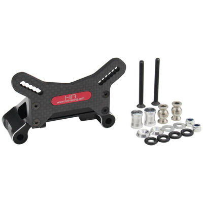 Aluminum & Cf Front Shock Tower & Arm Mount: Losi Super Baja Rey Aluminum & Cf Front Shock Tower & Arm Mount: Losi Super Baja Rey