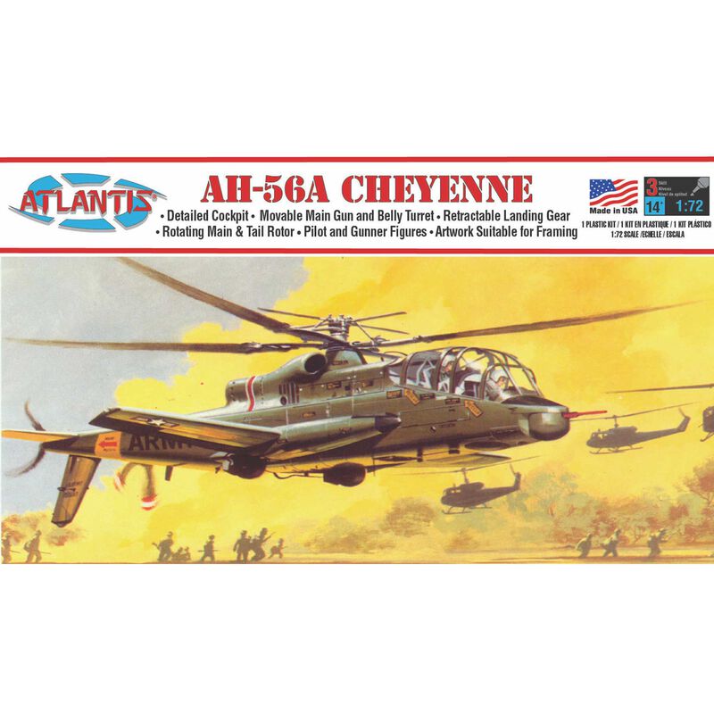 1/72 AH-56A Cheyenne Helicopter Model Kit