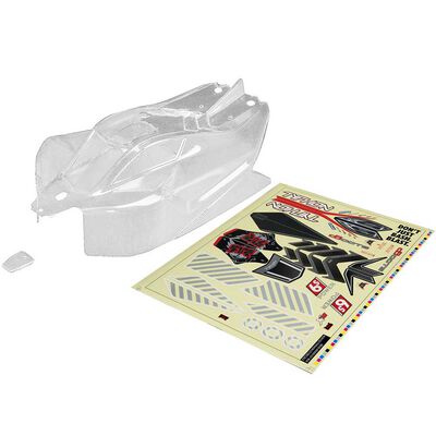 1/8 Body with Decals, Clear : TYPHON 6S BLX 1/8 Body with Decals, Clear : TYPHON 6S BLX