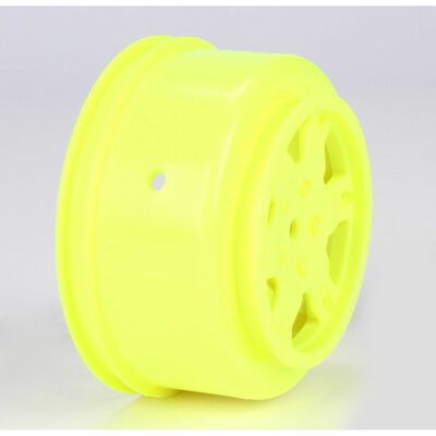 1/10 Front/Rear SCT 2.2/3.0 Wheels, 12mm Hex, Yellow (2): 22 SCT 1/10 Front/Rear SCT 2.2/3.0 Wheels, 12mm Hex, Yellow (2): 22 SCT