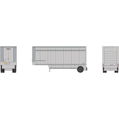 HO ATH 28' Parcel (PUP) Trailer, UPS without Shield #292456 HO ATH 28' Parcel (PUP) Trailer, UPS without Shield #292456