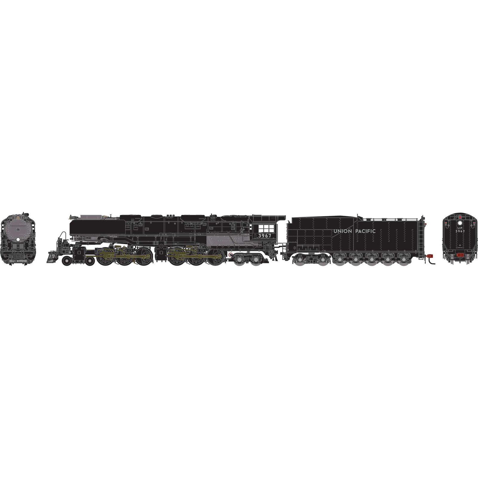 HO 4-6-6-4 with DCC & Sound, UP #3967