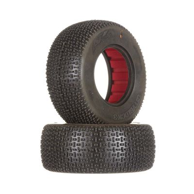 1/10 Cityblock 3 SC Wide Super Soft Front/Rear Tire with Red Inserts (2) 1/10 Cityblock 3 SC Wide Super Soft Front/Rear Tire with Red Inserts (2)