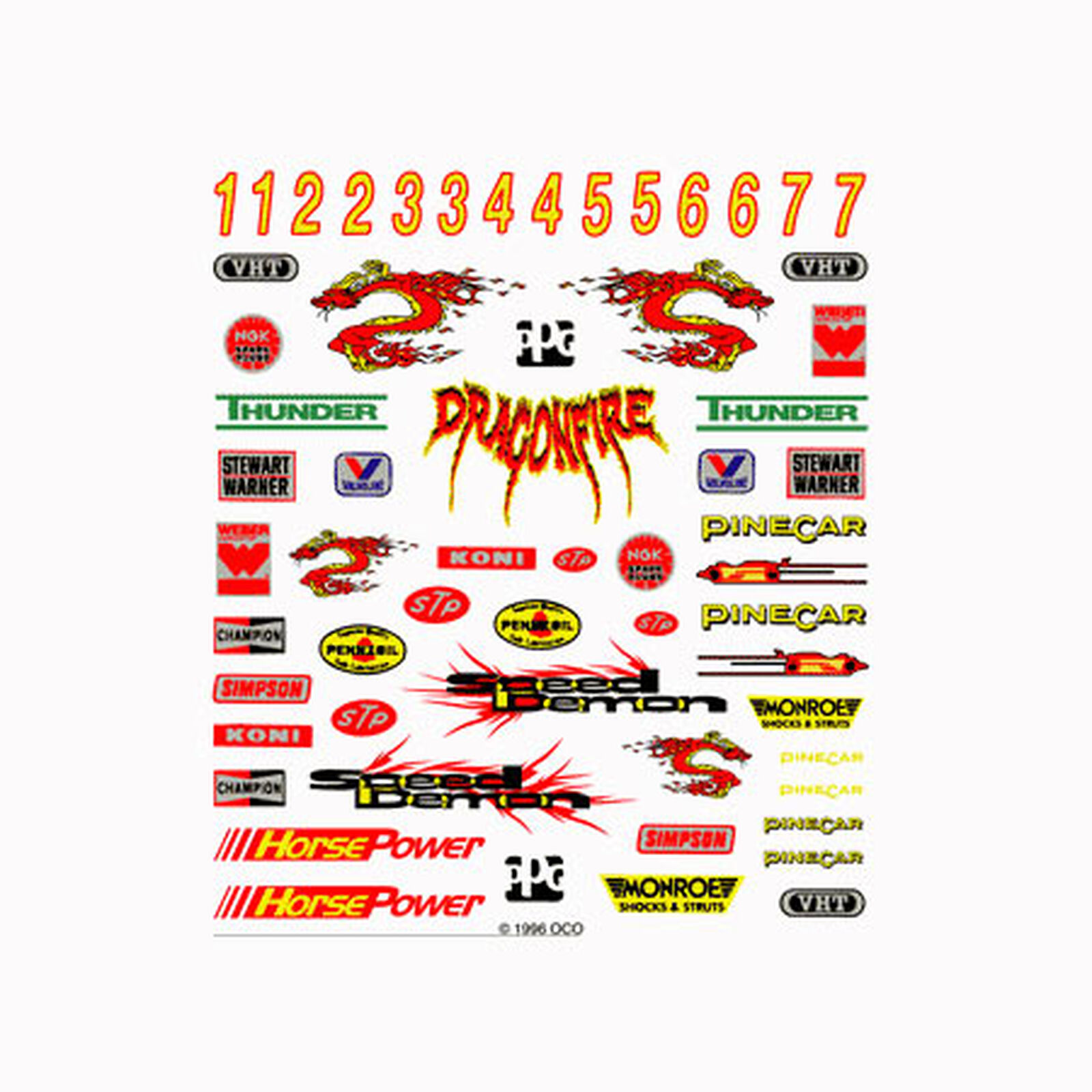 Dry Transfer Decals, Formula