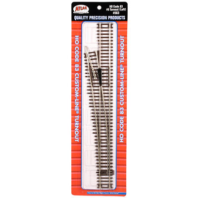 HO Code 83 #6 Custom Left-Hand Turnout HO Code 83 #6 Custom Left-Hand Turnout