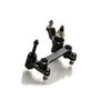Heavy Duty RC Full Bearing Steering Set, 7075 Black with Silver: All Losi 22S