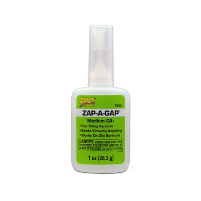 Zap-A-Gap Medium CA+ Glue, 1 oz Zap-A-Gap Medium CA+ Glue, 1 oz