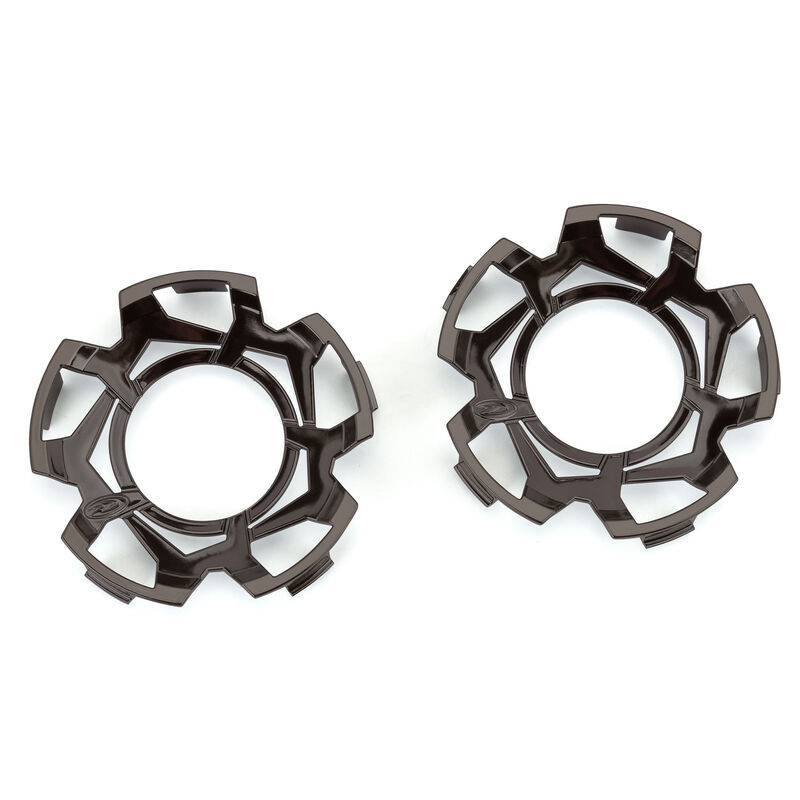 Clip-Lock Wheel Face Black Chrome for Ripper 3.8" Wheel (2)
