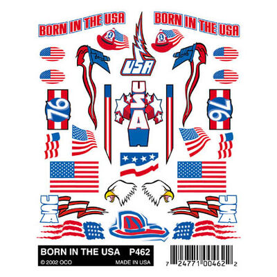 Stick-On Decals, Born in the USA Stick-On Decals, Born in the USA