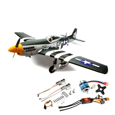 P-51D Mustang 20cc ARF, 69.5" with E-flite Electric Retract Set, Brushless Motor, and Spektrum Smart ESC P-51D Mustang 20cc ARF, 69.5" with E-flite Electric Retract Set, Brushless Motor, and Spektrum Smart ESC