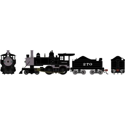 HO ATH 4-4-0 Steam Locomotive w/DCC & Sound, CNW #270 HO ATH 4-4-0 Steam Locomotive w/DCC & Sound, CNW #270