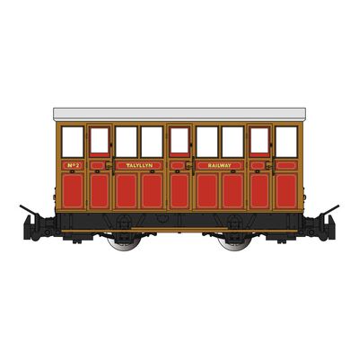 HOn30 Narrow Gauge Talyllyn Railway Carriage #2 HOn30 Narrow Gauge Talyllyn Railway Carriage #2