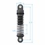 Aluminum 25mm Adjustable Shocks with Three Spring Rates, 1/30 Axial SCX30