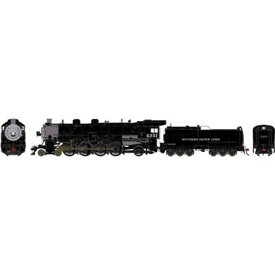 HO GEN 4-8-2 MT-4 Locomotive, Early Black SP #4351 HO GEN 4-8-2 MT-4 Locomotive, Early Black SP #4351