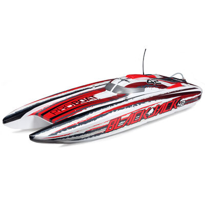 Blackjack 42" 8S Brushless Catamaran RTR: White/Red - SCRATCH & DENT Blackjack 42" 8S Brushless Catamaran RTR: White/Red - SCRATCH & DENT