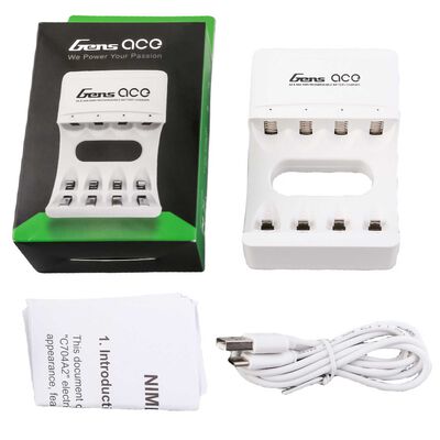 Gens ace AA & AAA 1S NIMH Battery USB Charger Gens ace AA & AAA 1S NIMH Battery USB Charger