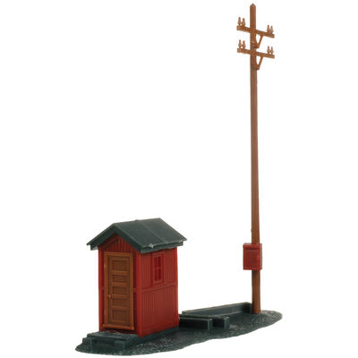 HO KIT Telephone Shanty & Pole HO KIT Telephone Shanty & Pole