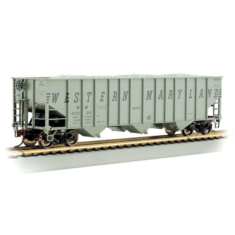 HO 100-Ton Bethlehem Steel Three Bay Hopper - Western Maryland #63894