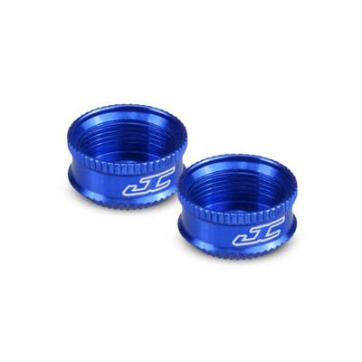 Fin VCS Shock Bottom Cap, Blue (2): B5M, T5M, SC5M Fin VCS Shock Bottom Cap, Blue (2): B5M, T5M, SC5M