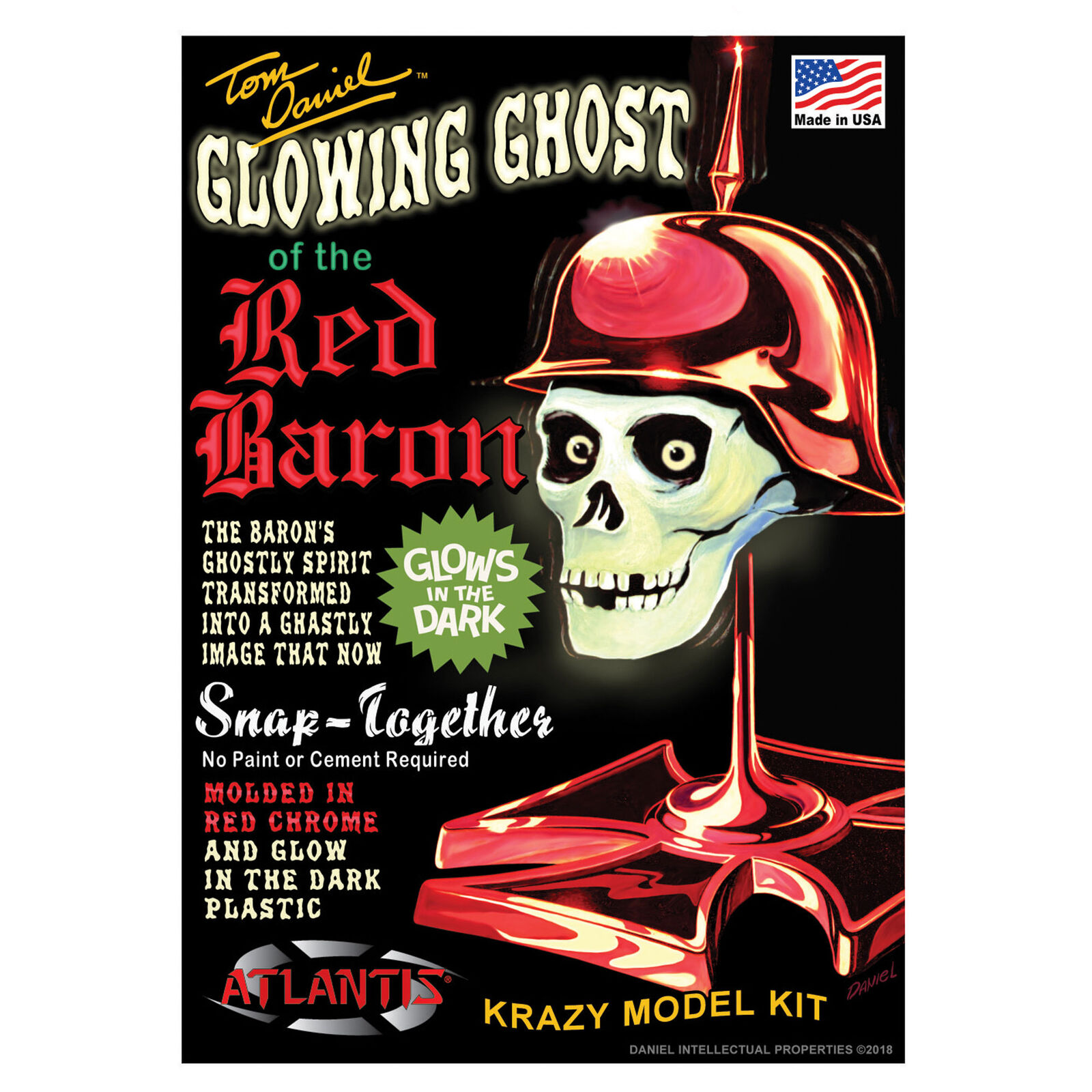 1/4 Ghost of the Red Baron Model Kit, Glow In The Dark & Red Chrome LIMITED EDITION