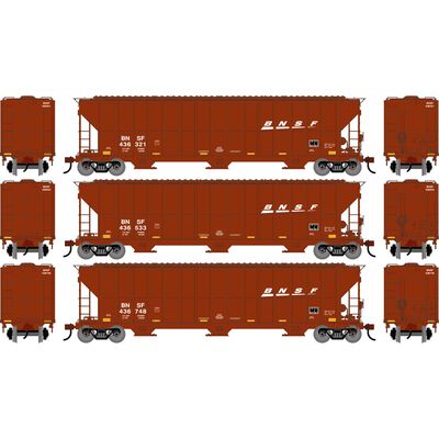 HO ATH FMC 4700 Covered Hopper, BNSF #436321/436533/436748 (3) HO ATH FMC 4700 Covered Hopper, BNSF #436321/436533/436748 (3)