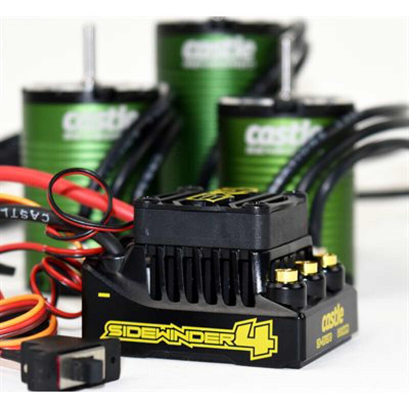 Sidewinder 4 Sensorless Waterproof ESC & 1412-2100kv Sensored Motor Combo (5mm Shaft)