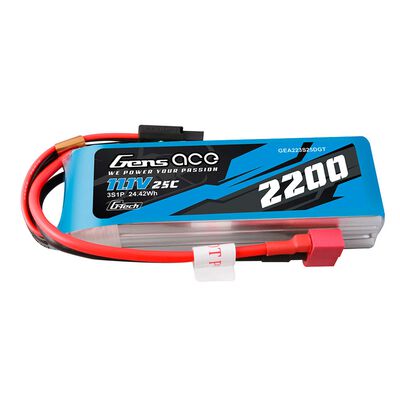 11.1V 2200mAh 25C G-Tech LiPo Battery: Deans 11.1V 2200mAh 25C G-Tech LiPo Battery: Deans