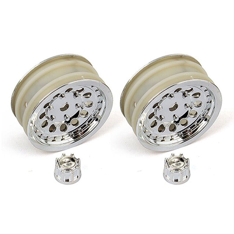1/12 4x4 Crawler Wheels, Chrome (2)