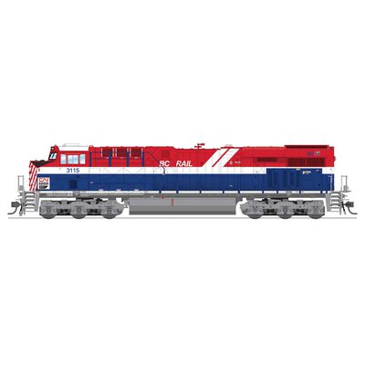 HO GE ES44AC Locomotive with DCC & Sound, CN #3115 BC Rail Heritage Paint HO GE ES44AC Locomotive with DCC & Sound, CN #3115 BC Rail Heritage Paint