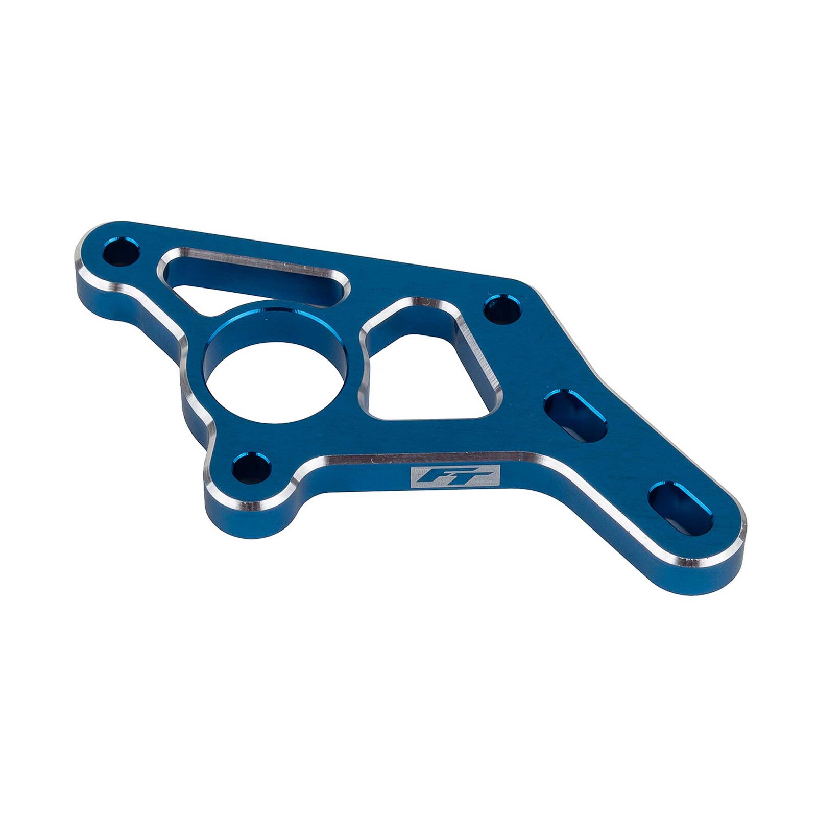 RC10B7 FT Motor Mount, blue aluminum