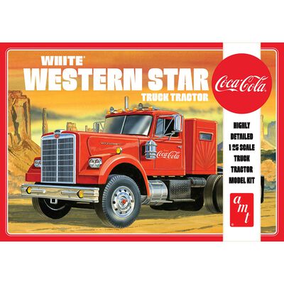 1/25 White Western Star Semi Tractor Coca-Cola Model Kit 1/25 White Western Star Semi Tractor Coca-Cola Model Kit