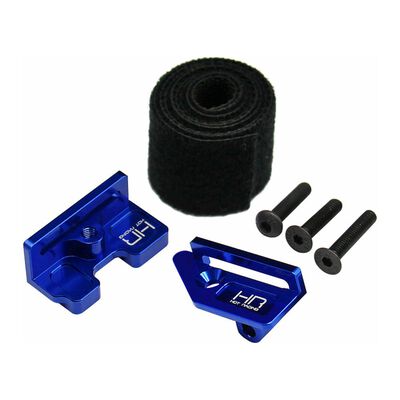 Flex Straps Hold-Down Set For Tall Batteries, 1/10 Traxxas Mini-Maxx, Blue Flex Straps Hold-Down Set For Tall Batteries, 1/10 Traxxas Mini-Maxx, Blue