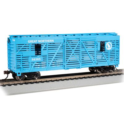 HO 40' Stock Car Great Northern #56385 with Cattle HO 40' Stock Car Great Northern #56385 with Cattle