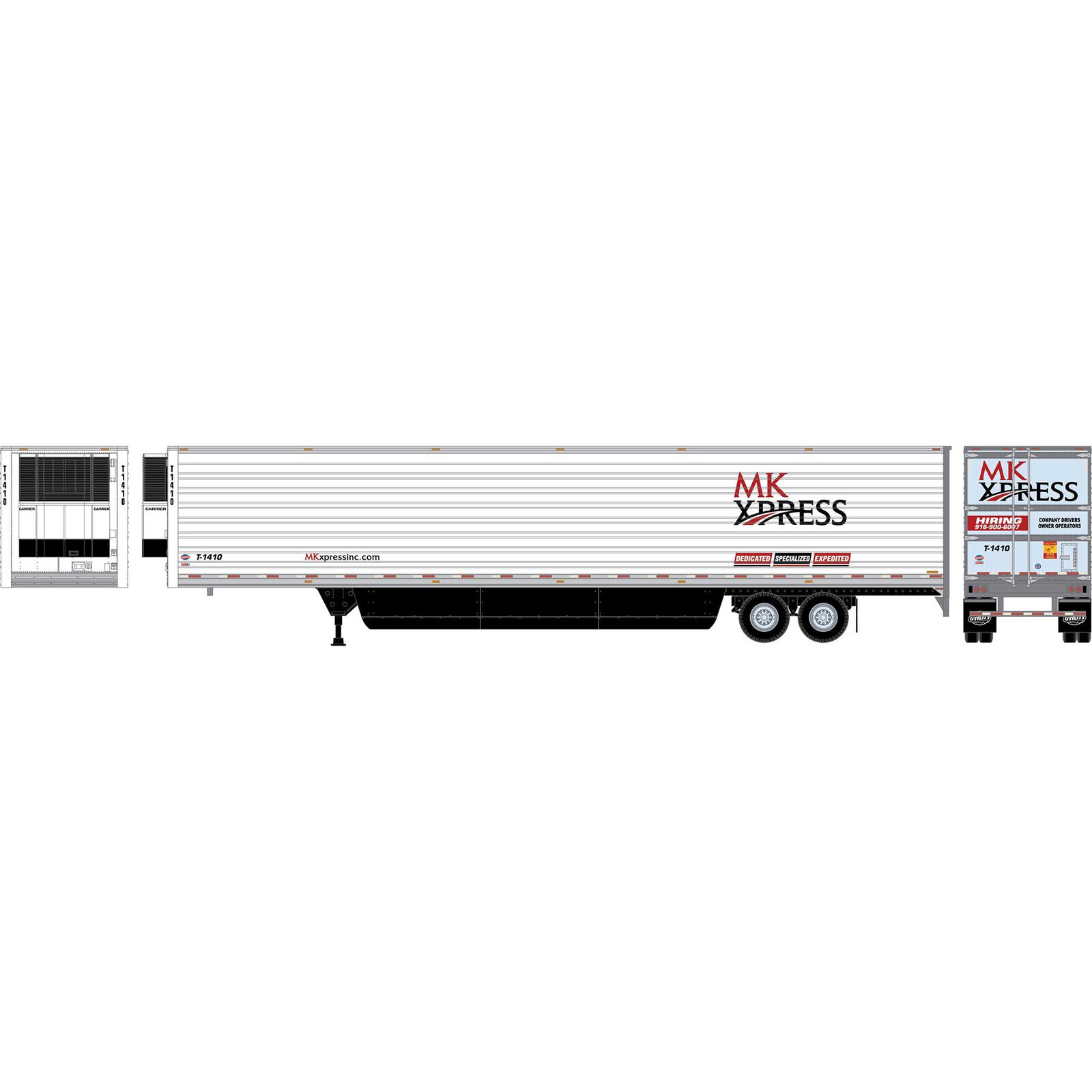HO ATH 53' Utility Reefer Trailer, MK Express #T-1410