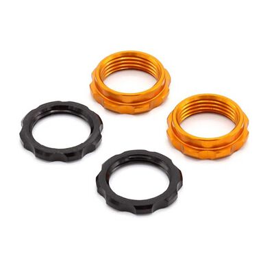 S8E Machined Spring Collars - Orange S8E Machined Spring Collars - Orange