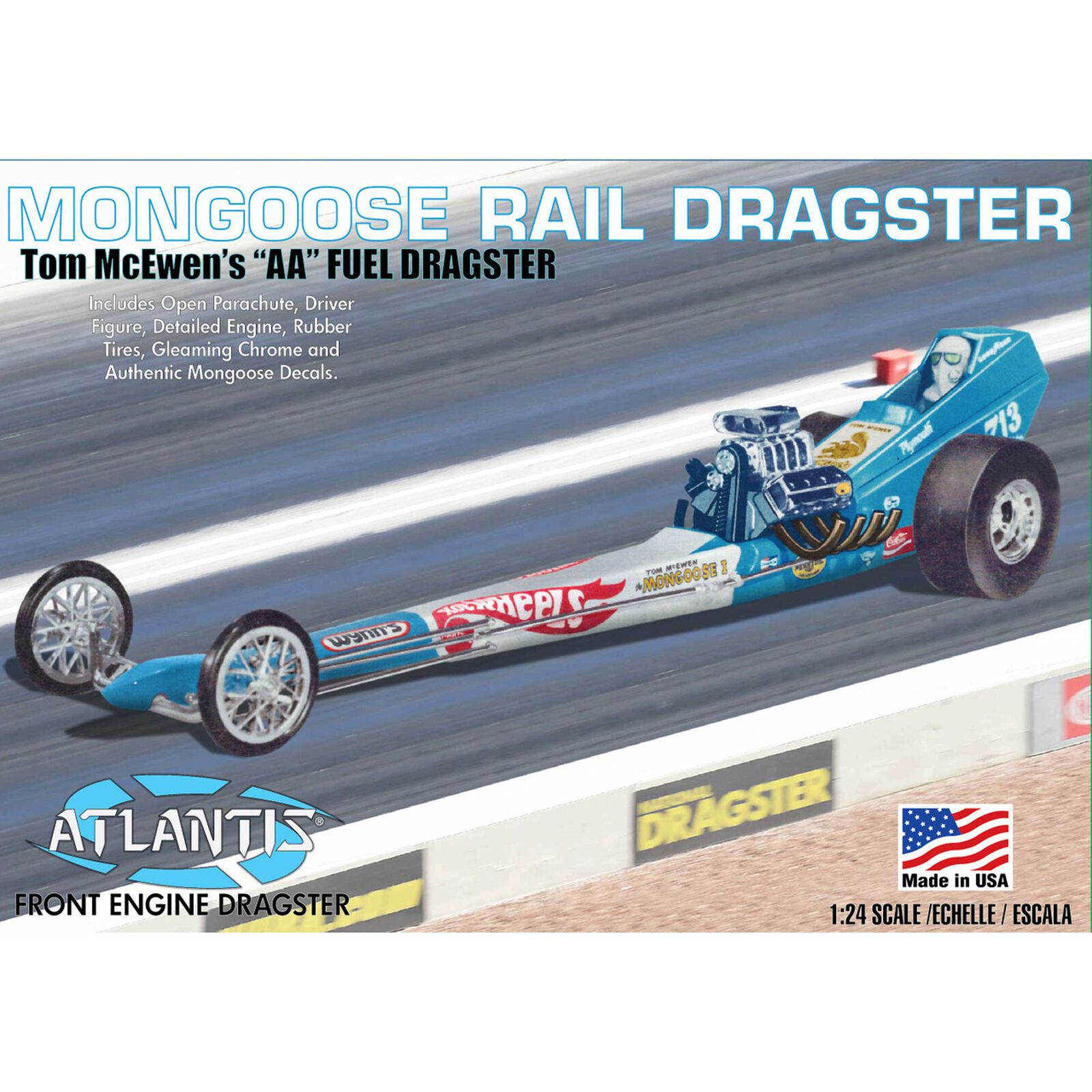 1/24 Tom "Mongoose" McEwen Front Engine Dragster Model Kit