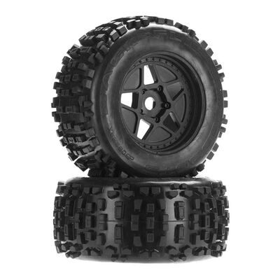 1/8 dBoots Backflip Monster Truck 6S Front/Rear 3.8 Pre-Mounted Tires, 17mm Hex (2) 1/8 dBoots Backflip Monster Truck 6S Front/Rear 3.8 Pre-Mounted Tires, 17mm Hex (2)