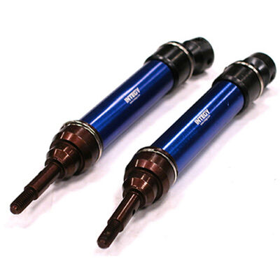 XHD Steel Front Universal Driveshafts, Blue: Traxxas Slash, Stampede (4x4) XHD Steel Front Universal Driveshafts, Blue: Traxxas Slash, Stampede (4x4)