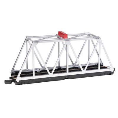HO E-Z Track Truss Bridge, Silver HO E-Z Track Truss Bridge, Silver