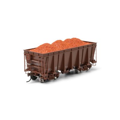 HO 26' PC&F Ore Car Tight-Bottom High Side with Load, Data Only Brown HO 26' PC&F Ore Car Tight-Bottom High Side with Load, Data Only Brown