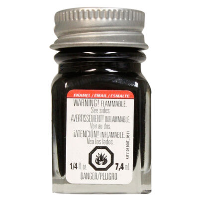 Enamel 1/4 oz Semi-Gloss Black Enamel 1/4 oz Semi-Gloss Black