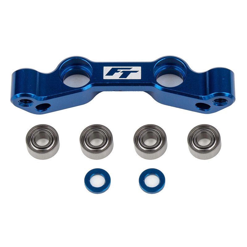 RC10B6.4 FT Aluminum Steering Rack, Blue