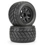 1/8 Bandito 2.0 F/R 3.8" MT Tires Mounted 12mm/14mm Black Ripper (2)