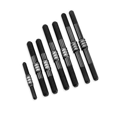 Finisher Titanium Turnbuckle Set (7), Black: TLR 8Ight X 2.0 E Finisher Titanium Turnbuckle Set (7), Black: TLR 8Ight X 2.0 E